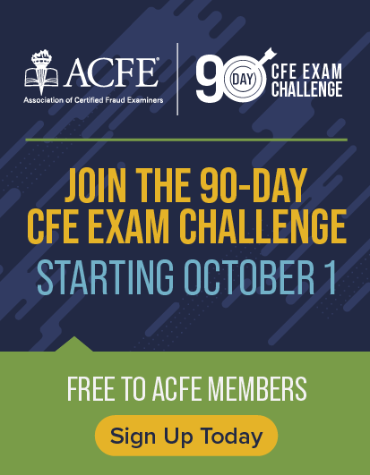 Join the 90-Day CFE Exam Challenge Starting October 1