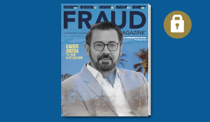 Fraud Magazine, Xavier Justo