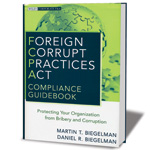 Book cover with title of Foreign Corrupt Practices Act Compliance Guidebook
