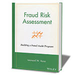 Image of green and ivory book titled Fraud Risk Assessment: Building a Fraud Audit Program