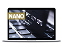 Laptop keyboard that says Nano