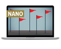 Laptop with the word Nano