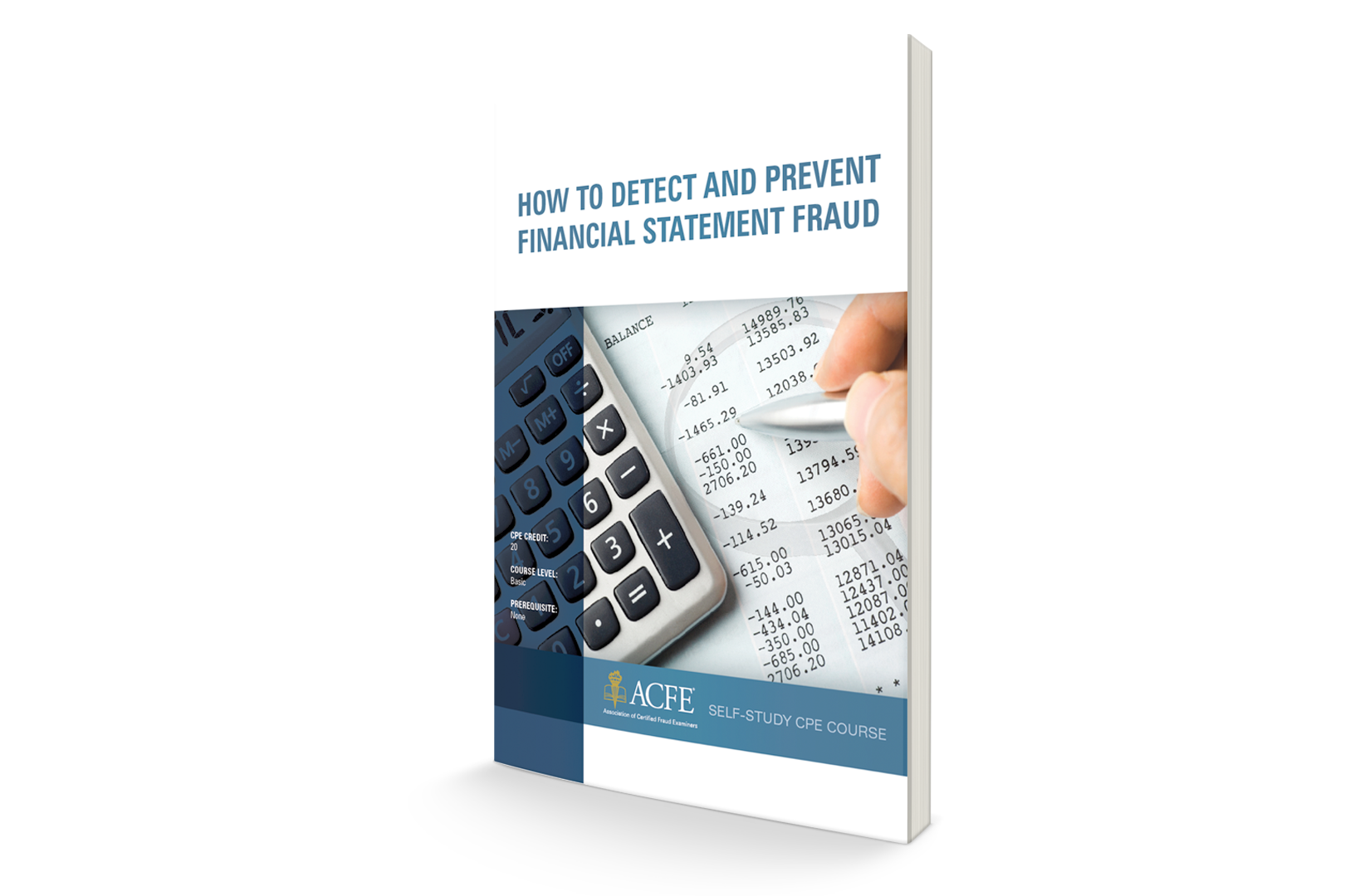 Cover of the workbook How to Detect and Prevent Financial Statement Fraud