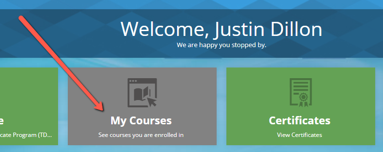 My Courses Screenshot