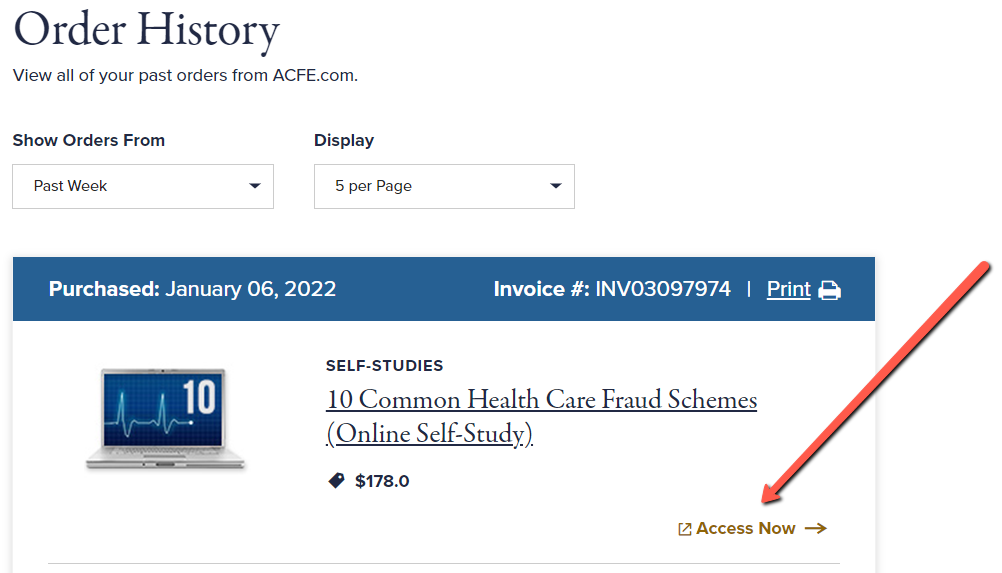How to Access Online Self-Study