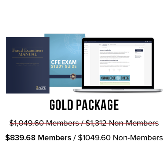 Image of gold prep course package